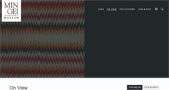 Desktop Screenshot of mingei.org