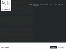 Tablet Screenshot of mingei.org
